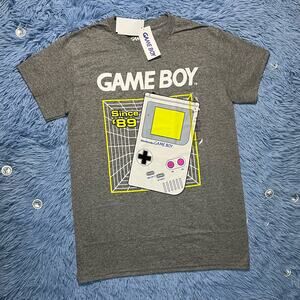 Nintendo Game Boy Color Graphic Shirt Size Small Athletic Fit Gray Mens